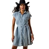 ARIAT Women's Blue Hampton Dress Blue S