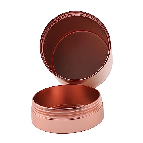 Zaling Stainless Steel Portable Mini Tea Can Herb Stash Jar Seal Smell Proof Container Spice Organizer Storage Pot,Rose Gold #TOP3