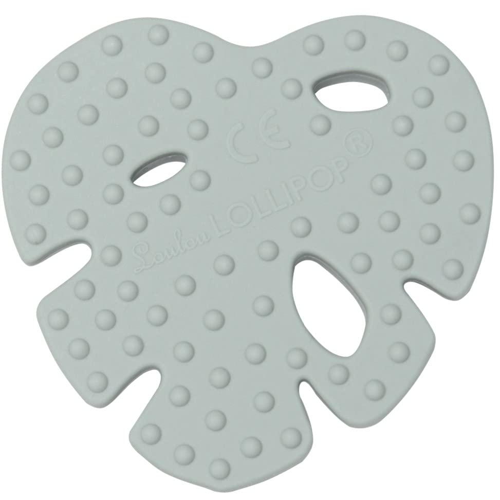Miniatura 2 de Loulou Lollipop Mordedor de silicona para dentición bebé niño y niña - Monstera Mint