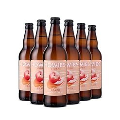 Buy Howies Peach Fruit Cider 3.4% ABV – Pack of 6 Glass Bottles (500ml) – Twelve Green Bottles