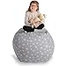 Creative QT Stuffed Animal Storage Bean Bag Chair - Kid Bean Bag Chair - Beanbag Cover - Stuffed Animal Holder - Beanbag Chair for Kids, Toddlers & Teens - Giant Bean Bag Cover (38