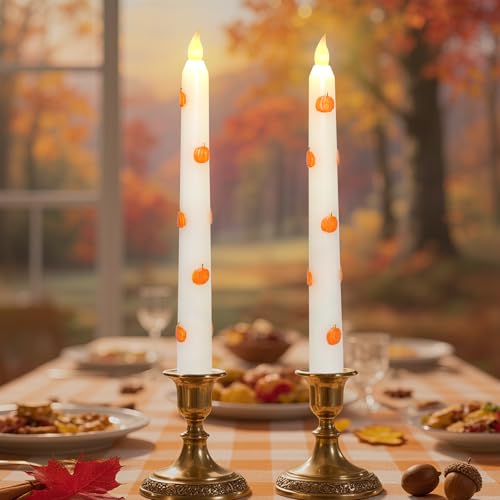 Impress Life Fall Flameless Taper Candles, Battery Operated with Remote by Impress Life - Used condition - Image 5