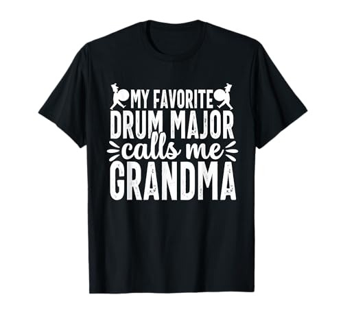 Drum Major Mom Grandma Parents Marching Band Drummer T-Shirt