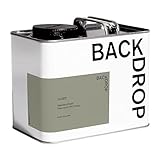 BACKDROP | Premium Interior Paint | Standard Semi Matte, Low Sheen Finish | Self-Priming, Low VOC, Green Wise Certified | SAGED – Muted olive green | 0.5 Gallon