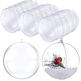 bola plastico transparente gigante 【Material de alta calidad】 15 bolas acrílicas rellenables, hechas de plástico PS transparente de alta calidad, rellenas con decoración, se pueden adaptar a diferentes estilos de temporada.