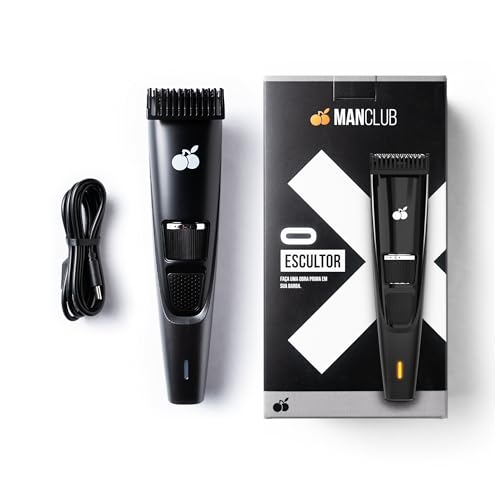 MANCLUB® O Escultor® Aparador de Pelos - Aparador Elétrico sem Fio, Bivolt, Lâmina de Aço Inoxidável