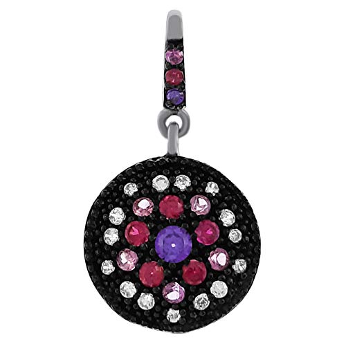 Pendentif Argent 925 et oxydes multicolores pour sublimer vos tenues d'été chic