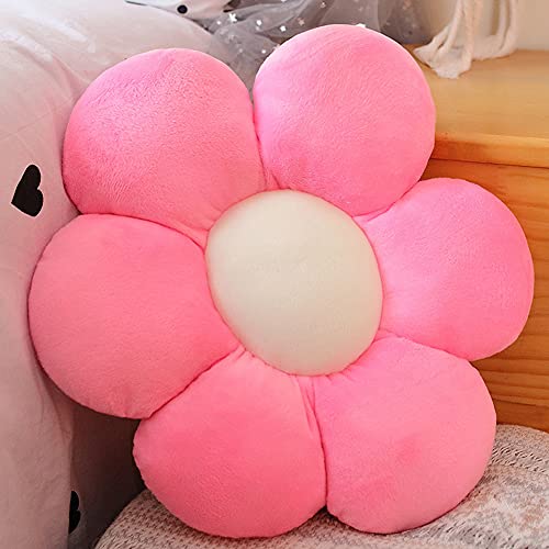 Image of AVS Sunflower Shaped 6 Petals Cute Preppy Decorative Throw Pillow|Floor Cushion with Fibre Filling for Aesthetic Decoration (Pink, 50CM)