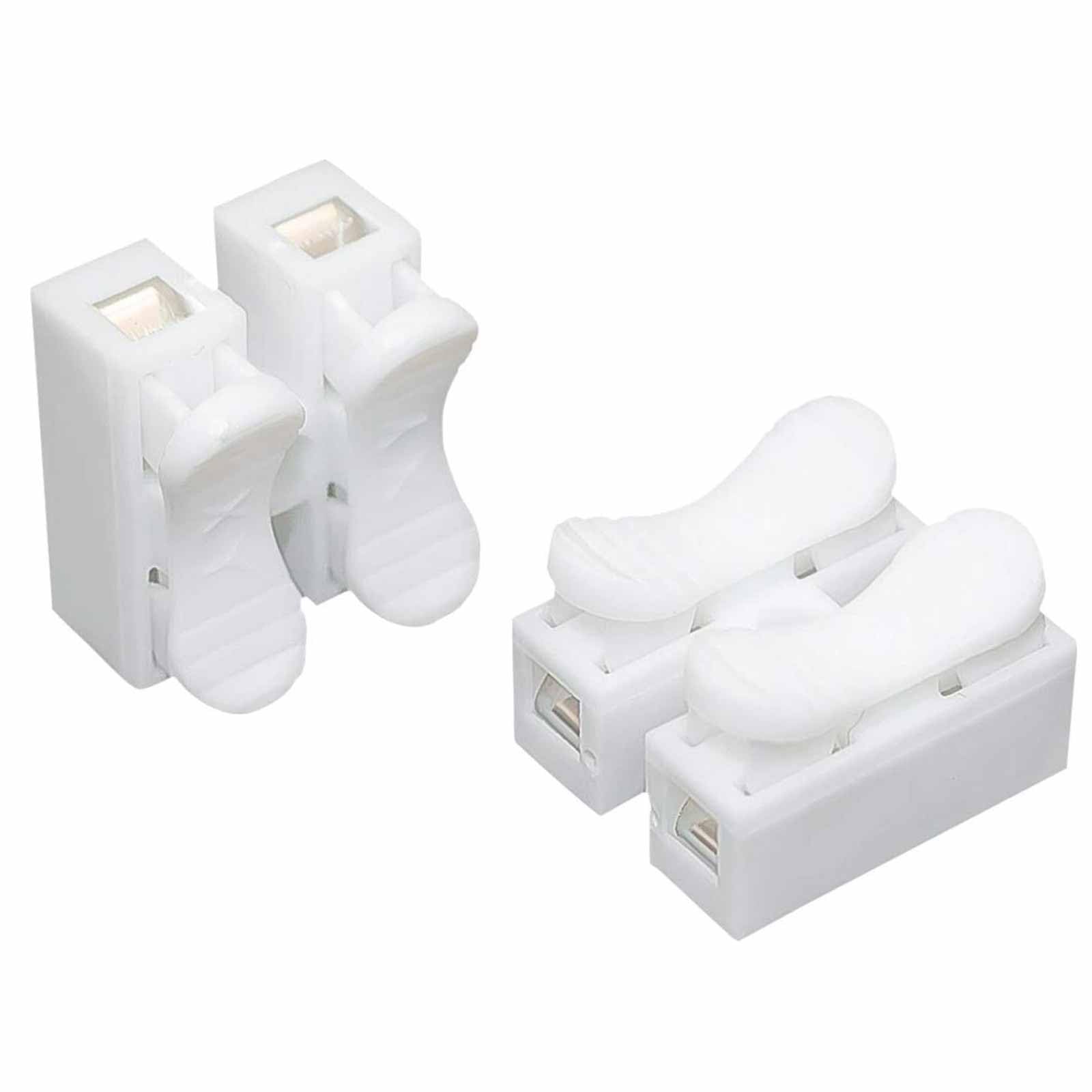30pcs White No Solding Welding Quick Cable Wire Connector No Screw Terminal Spring Clamp (2 bit).spring wire connectors - Image 2