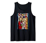 Medieval Religious Stained Glass Church Window