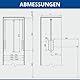 GTV - Stromabnehmer mit Öllift 875mm - 1200mm | Kleiderlift mit Öldruckfeder Schrankbreite |weiß | 100% Stahl