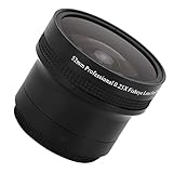 52MM 0.25x Fisheye Wide Angle Lens, Macro Camera Fisheye Lens, Universal Thread Lens for DSLR SLR Camera