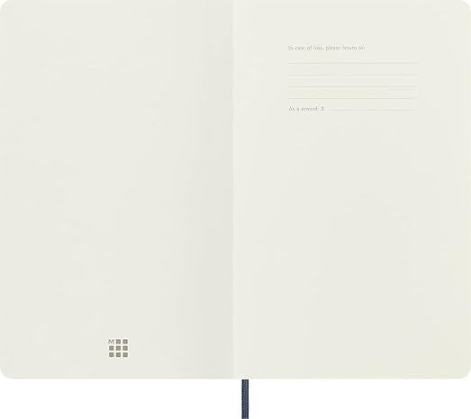Moleskine Classic Notebook, Soft Cover, Large (5 x 8.25) Ruled/Lined, Sapphire Blue, 192 Pages