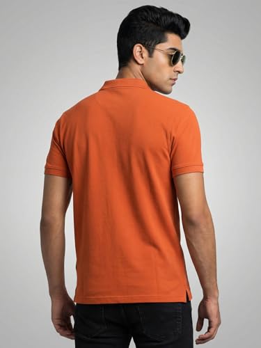 Image of Veirdo Men's Stylish Polo T-Shirt with Chest Pocket Print, Regular Fit Half Sleeve Casual Wear, Solid Summer Fashion for Office, Travel & Outings (S-2XL)