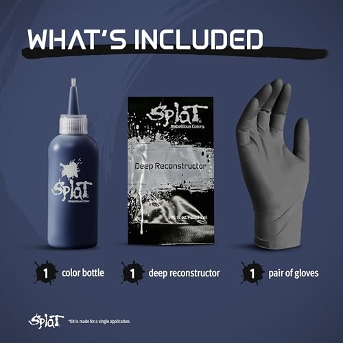 Splat Midnight Azure Semi-Permanent Blue Hair Color Kit No Bleach, Vegan, Cruelty Free - Image 6