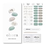 ohora Semi Cured Gel Nail Strips (N Peppermint) - Works with Any Nail Lamps, Salon-Quality, Long...