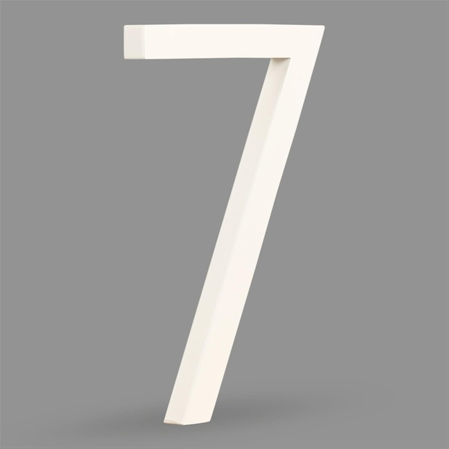 House Number 15cm Big White House Number Floating Sign Modern Door Numbers Signage Home Outdoor Huisnummer Numeros Casa Address 0-9 (Color : 0) (7)