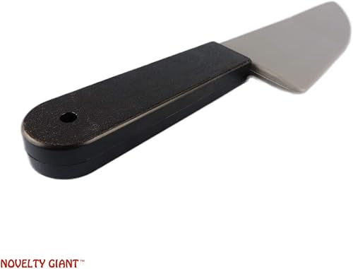 Miniatura 3 de NOVELTY GIANT WWW.NOVELTYGIANT.COM Cuchillo de carnicero de plástico jumbo para disfraz negro, gris