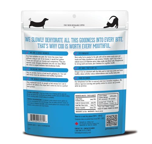 Image of Granville Island Dehydrated Cod Skin Dog & Cat Treats (150g, Pack of 1)