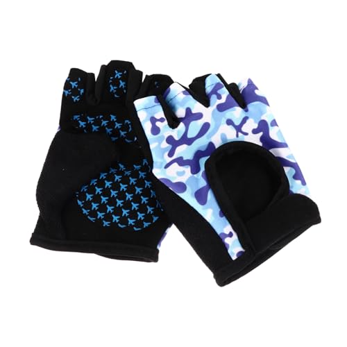 Uonlytech Deportivos para Niños De Medio Dedo, De Ciclismo Transpirables y Antideslizantes, Hechos De Material Duradero y Ligero para Actividades Al Aire Libre, Talla s