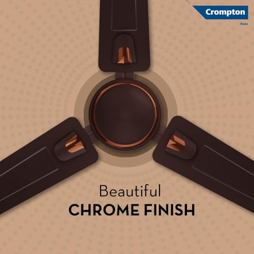 Image of Crompton SUREBREEZE HILL BRIZ NEO 1200 mm (48 inch) Ceiling Fan (Smoked Brown) Star rated energy efficient fans
