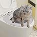 Cat Toilet Training Kit, Removable Urinal System | Toilet Litter Box Trainer for Indoor Use, Home, Apartment, Bathroom, Basement, and Pet Shop Environments