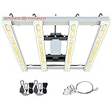 Spider Farmer SE3000 LED Grow Lights 300W with 896Pcs Samsung Diodes MeanWell Driver 3x3ft Full Spectrum UV IR 4 Bar Grow Light Dimmable Growing Lamp for Indoor Plants