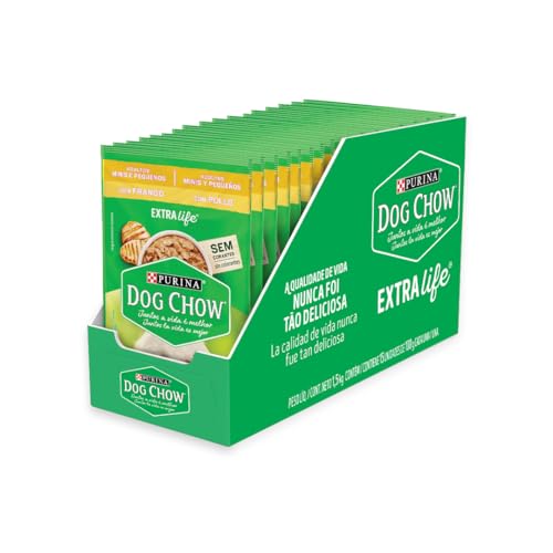 Pack Dog Chow Adultos Raças Pequenas Frango - Com 15 Sachês 100g