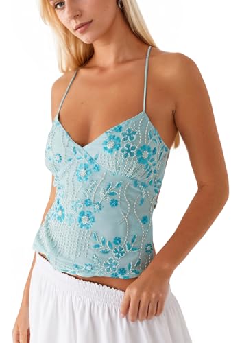 【Gajess】Glitter Camisole ガジェス Gajess Glitter Camisole Sequin Tank Top for Women