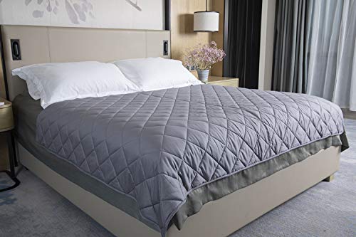 Weighted Blanket 15 lbs 86X92 inch for Couples or Individual, Queen/King Size Premium