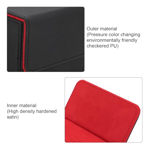 Caixa de Armazenamento de Cartões, Grande Capacidade, Couro Pu, Caixa de Armazenamento de Cartões Co