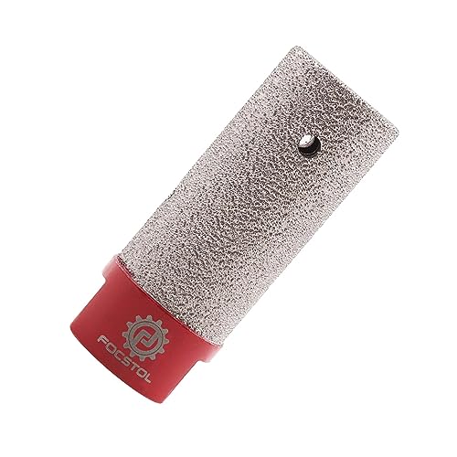 FOCSTOL Broca Fresado Diamante 25mm - Broca de Dedo Diamante para Agrandar, Moldear, Moler y Biselar Redondos Agujeros Existentes en Azulejos Porcelana Cerámica Granito Mármol Piedra M14 Rosca