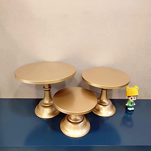 Superele 3 Piece Gold Cake Stand Set For Dessert Table Display 12" Cupcake Holders 10" Round Iron Cake Stands For Baby Shower Wedding Birthday Party #TOP5