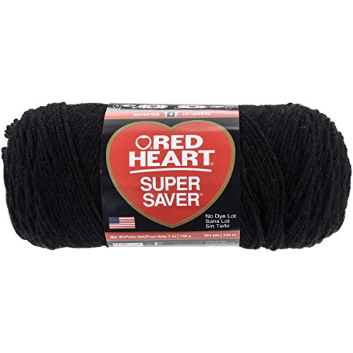Red Heart Super Saver Yarn (3-Pack) Black E300-312