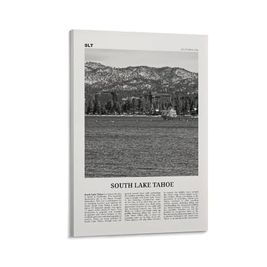 Black And White South Lake Tahoe Wall Art