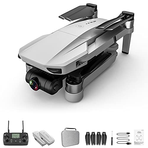 KF102 dobrável GPS 4k Drone Camera Gimbal Professional Brushless Quadcopter cinza branco 3 * bateria