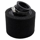 Ollanoos 35 mm Luftfilter Schaumreiniger, Bogenluftfilter kompatibel mit 50cc 70cc 90cc 110cc 125cc 150cc Dirt Bikes, ATVs, Go Karts und Scootern (schwarz)