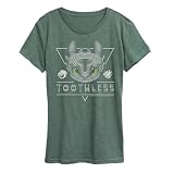 How to Train Your Dragon - Toothless Line Art - Women's Short Sleeve Graphic T-Shirt - Size Medium