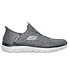 Skechers Men's Summits Key Pace Hands Free Slip-in Sneaker, Charcoal Mesh/Black Trim, 8 UK #5