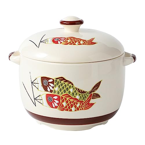 KICHOUSE 1 Pieza vasija pequeña de cerámica bol Tazón de sopa pequeño arcilla cazuela de japón sarten parrilla utensilios de cocina de cerámica suministro de cocina taza de sopa estofado