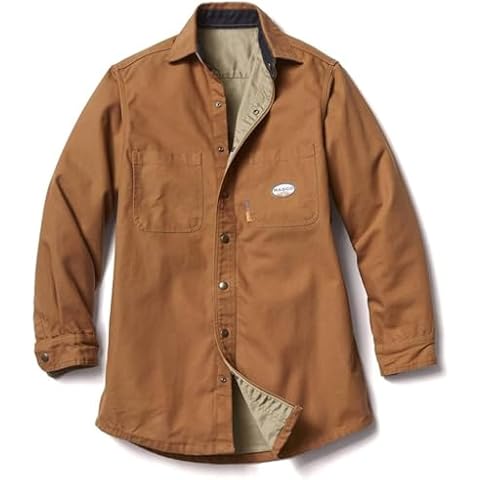 Rasco FR Canvas Shirt Jacket - Brown, Medium Tall Cover