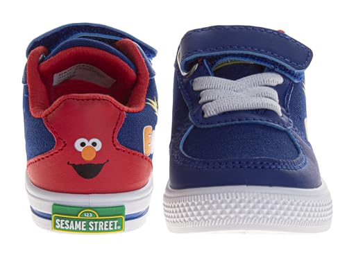 Sesame Street Elmo Sneakers for Boys - Lightweight Breathable Shoes with Strap Laceless Sneaker (Sizes: 5-10 Toddlers / 11 Little Kids)3