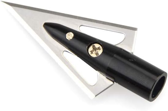 SHARROW 8mm Diameter Arrow Broadhead Glue on Arrowheads Carbon Arrow Tips 100 Grain for Achery Hunting Shooting 12 Pack