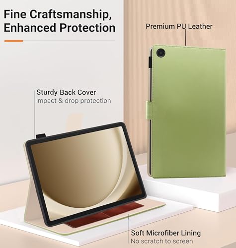 Image of TGK Flip Cover for Samsung Galaxy Tab A11 Plus 11 Inch Case with Stylus Holder (Mint Green)