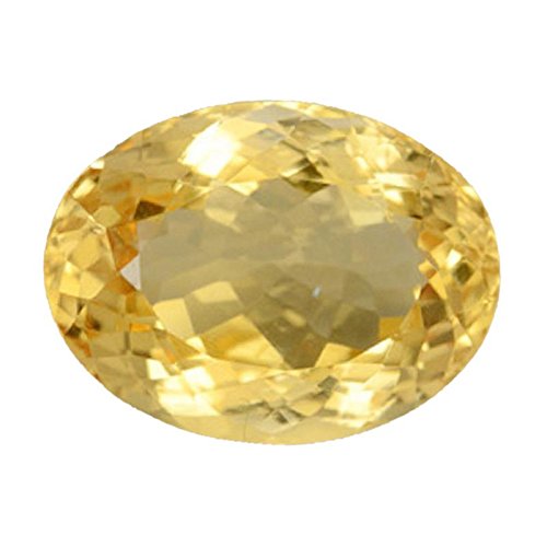 Pierre de citrine naturelle 3,76 carats pour joaillerie et lithothérapie
