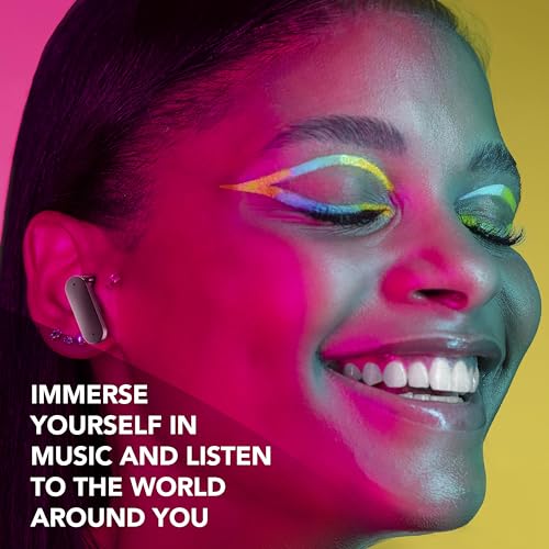 Music Sound – Auricolari Tws Bluetooth Shield – Wireless – Design In-Ear – Tecnologia Anc Active Noise Cancelling - Play Time 30 Ore – Modalità Trasparency – Nero - 6