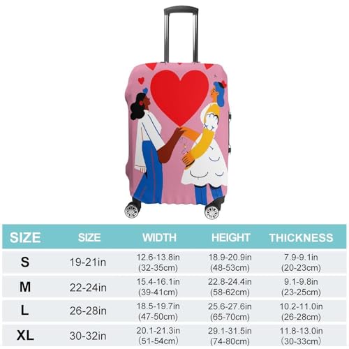 Lover’s Day Travel Luggage Cover Anti-scratch Suitcase Cover Elastic Suitcase Protective Cover Fits 19-32 Inch Luggage XL2