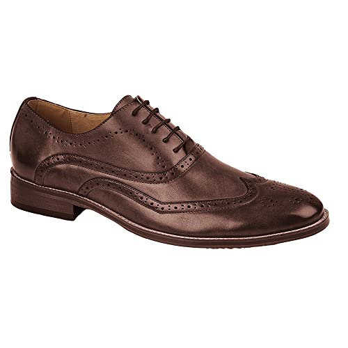 Goor Childrens Boys Brogued Wing Tip Smart Shoe (6.5 Junior Us) (Brown) #TOP1