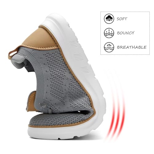 Image of Men's Mesh Sneakers Oxfords Lace-Up Lightweight Casual Walking Shoes Driving Shoes