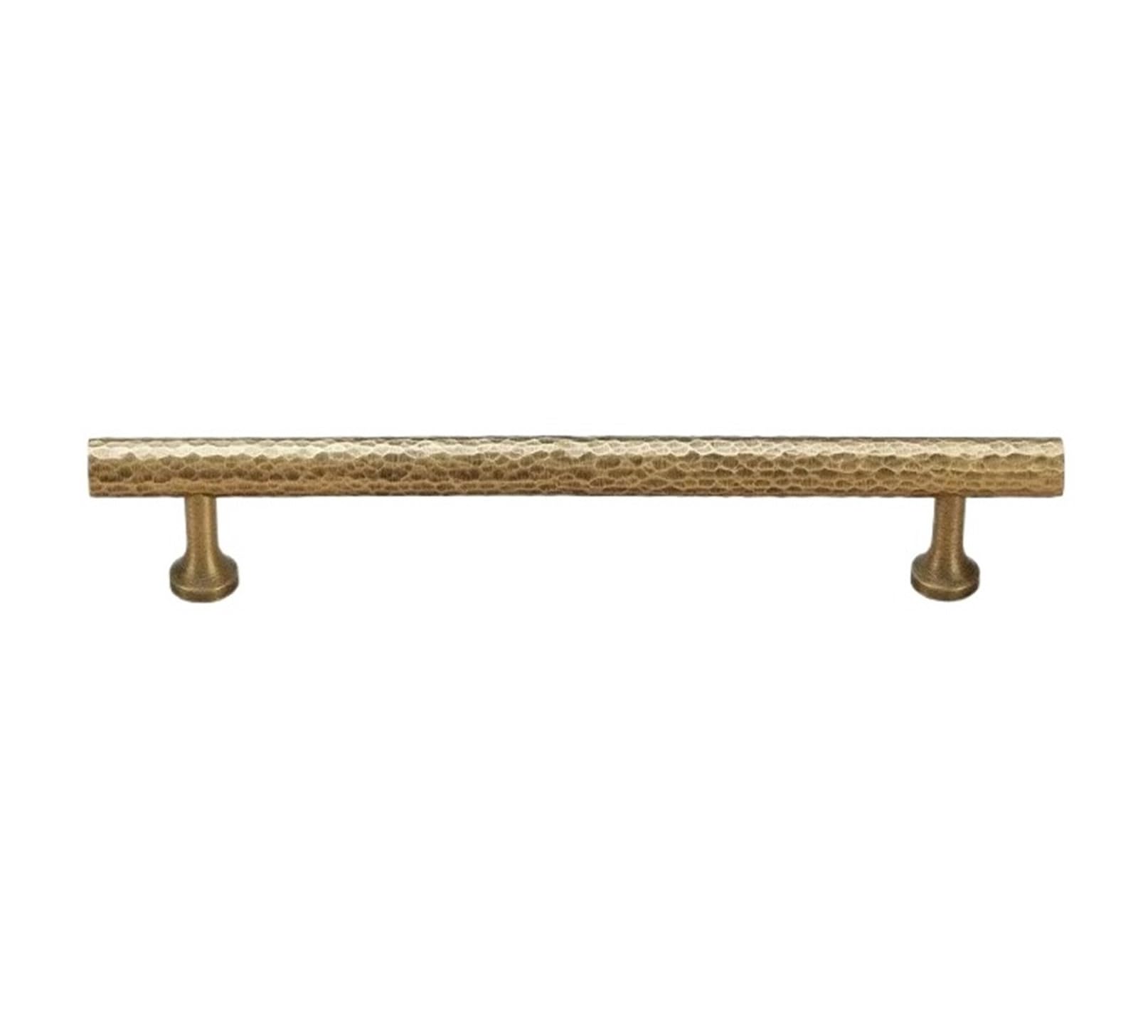 Vaqropnshrg Bronze-A-160Mm Vintage Brass Cabinet Drawer Handles, Hand-Hammered Texture Furniture Pulls